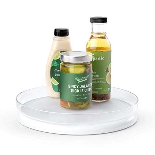 FridgeView Fridge Turntable, Lazy Susan Organizer For Refrigerator Storage, 11” , White 1 FridgeView Fridge Turntable, Lazy Susan Organizer For Refrigerator Storage, 11” , White