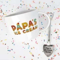 On Caffeine Gifts For Papa – Papa’s Ice Cream Bowl And Engraved Spoon Papa’s Ice Cream Shovel – Ideal Father’s Day Gift, Christmas Gift Or Birthday Gift (Papa) -Peugeot Shop 41f dQnG5PL. AC