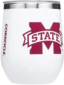 Corkcicle Stemless - 12oz NCAA Triple Insulated Stainless Steel Stemless Wine Glass, Auburn Tigers, Big Logo -Peugeot Shop 41f7lLAl8cL. AC