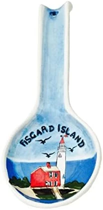 Tuscany Colorful Hand Painted Fleur De Lis **Collection** By ACK (Yellow Spoon Rest) 8 Tuscany Colorful Hand Painted Fleur De Lis **Collection** By ACK (Yellow Spoon Rest) - Image 8