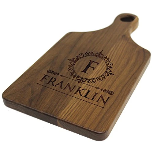 Sonalized Cheese Maple Walnut Cutting Or Serving Board - Custom Monogrammed (Walnut) 2 Sonalized Cheese Maple Walnut Cutting Or Serving Board - Custom Monogrammed (Walnut) - Image 2