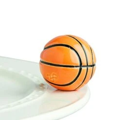 Nora Fleming Hand-Painted Mini: Hoop, There It Is! (Basketball) A233