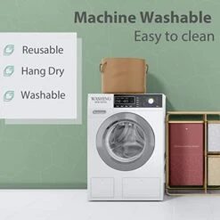 Lastic Bag Holder，Reusable Grocery Bag Holder，Wall Mount Plastic Bag Organizer Shopping Bags Carrier，Washable Large Grocery Bag Storage Dispenser ​for Home Kitchen Travelling Decor, 1 Pack，Seaweed -Peugeot Shop 41fPaTppuPL