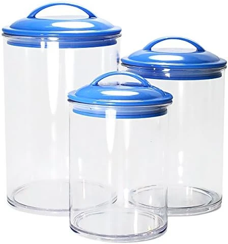 Calypso Basics By Reston Lloyd Acrylic Storage Canisters, Set Of 3, Lemon 3 Calypso Basics By Reston Lloyd Acrylic Storage Canisters, Set Of 3, Lemon - Image 3