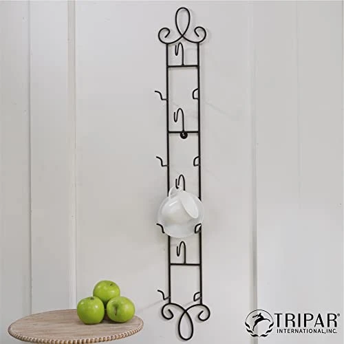 Augusta 4-Tier Vertical Black Cup And Saucer Plate Rack For Collectible Plates, Plaques, Dishes, & China 5 Augusta 4-Tier Vertical Black Cup And Saucer Plate Rack For Collectible Plates, Plaques, Dishes, & China - Image 5