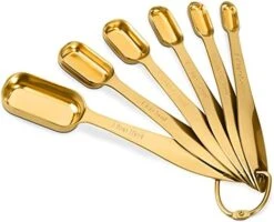 13-piece Measuring Cups And Spoons Set, 18/8 Stainless Steel Heavy Duty Ergonomic Handle With Ring Connector, Silver 26 13-piece Measuring Cups And Spoons Set, 18/8 Stainless Steel Heavy Duty Ergonomic Handle With Ring Connector, Silver -Peugeot Shop 41feFKqHZL. AC