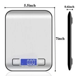 Food Scale Digital Kitchen Scale For Food Ounces And Grams, Small Electronic Pocket Scale For Weight Loss, Baking, Cooking, Coffee, Jewelry, 11lb/5kg, 0.01oz/0.1g Precision (Batteries) -Peugeot Shop 41fj8NfyjjL