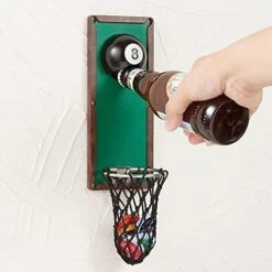 Magnetic Basketball Bottle Opener, Wooden Wall Mounted Opener With Cap Collector Catcher, Ideal Gift For Basketball And Beer Lovers, Use As Kitchen-Yard-Bar Decoration 15 Magnetic Basketball Bottle Opener, Wooden Wall Mounted Opener With Cap Collector Catcher, Ideal Gift For Basketball And Beer Lovers, Use As Kitchen-Yard-Bar Decoration -Peugeot Shop 41fkSl9GL. AC