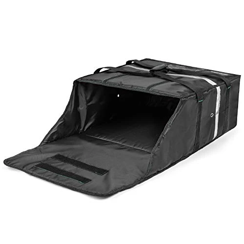 Insulated Pizza & Food Delivery Bag, Fits 4 Large Pizzas Or Trays, 20" X 20" X 8", Black 4 Insulated Pizza & Food Delivery Bag, Fits 4 Large Pizzas Or Trays, 20" X 20" X 8", Black - Image 4