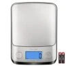 Kitchen Scale, 11lb Food Scales Digital Weight Grams And Oz, LCD Backlit Display, Stainless Steel Digital Scale With Tare & Auto Off For Baking And Cooking, Batteries Included