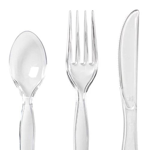Dixie 7.13" Heavy-Weight Polystyrene Plastic Fork By GP PRO (Georgia-Pacific), Clear, FH017 , Case Of 1,000 4 Dixie 7.13" Heavy-Weight Polystyrene Plastic Fork By GP PRO (Georgia-Pacific), Clear, FH017 , Case Of 1,000 - Image 4
