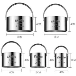 Biscuit Cutter Set, Cookie Cutter, Round Shape Circle Scone Cutters, Pastry Dough Baking Cutter, Shapes Pastry Cutter For Dumpling Skin Cutters, Dough, Pastry, Donut, Fondant, DIY, Cake Décor -Peugeot Shop 41fqD7eTdIL