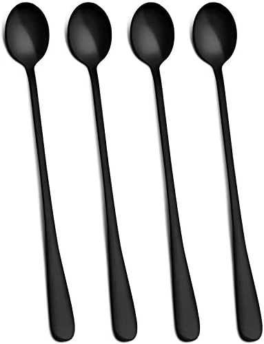 Iware 9-Inch Long Handle Iced Tea Spoon, Coffee Spoon, Ice Cream Spoon, Stainless Steel Cocktail Stirring Spoons, Set Of 4 6 Iware 9-Inch Long Handle Iced Tea Spoon, Coffee Spoon, Ice Cream Spoon, Stainless Steel Cocktail Stirring Spoons, Set Of 4 - Image 6