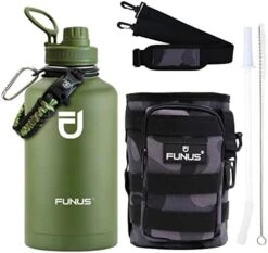 64oz Insulated Water Bottle (2 Lids) 64 Oz Vacuum Stainless Steel Water Bottle With Handle Flip Top Lid And Paracord BPA Free Metal Water Jug Sports Outdoor Camping 26 64oz Insulated Water Bottle (2 Lids) 64 Oz Vacuum Stainless Steel Water Bottle With Handle Flip Top Lid And Paracord BPA Free Metal Water Jug Sports Outdoor Camping -Peugeot Shop 41fssgvplkL. AC