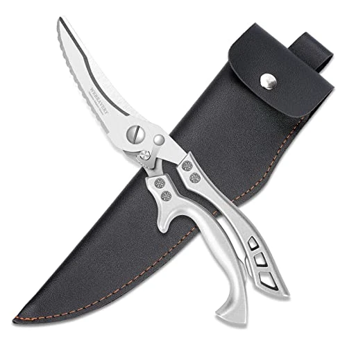 Stainless Steel Kitchen Shears,Multipurpose Heavy Duty Sharp Kitchen Scissors,for Bone,Chicken,Meat, Fish,Turkey,Vegetables,Barbecue 1 Stainless Steel Kitchen Shears,Multipurpose Heavy Duty Sharp Kitchen Scissors,for Bone,Chicken,Meat, Fish,Turkey,Vegetables,Barbecue