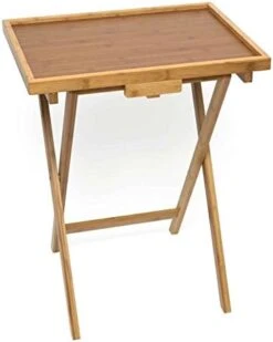 Bamboo Lipped Snack Table, Set Of Two, Bamboo 5 Bamboo Lipped Snack Table, Set Of Two, Bamboo -Peugeot Shop 41g41Wy0LrL. AC