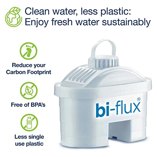 Laica Stream Line Water Filter Jug (Colour Edition) & 1 X 30 Day Bi-Flux Water Filter Cartridge - Fits Inside Your Fridge - Quick Fill Lid, 2.3L Total Capacity, 1.2L Filtered Water J31AB-GREEN 5 Laica Stream Line Water Filter Jug (Colour Edition) & 1 X 30 Day Bi-Flux Water Filter Cartridge - Fits Inside Your Fridge - Quick Fill Lid, 2.3L Total Capacity, 1.2L Filtered Water J31AB-GREEN - Image 5