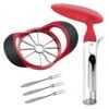 Apple Cutter Slicer & Corer Kit, 12-Blade Apple Slicer Cutter, Apple Corer Apple Core Remover For Kitchen, Include 3 Premium Stainless Steel Fruit Forks