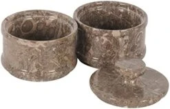 Handmade Marble Black 5” Dual Salt Cellar With Lid – 2” Each Salt And Pepper Bowls Kitchen Container Storage Set – Ideal For Jewelry, Butter Keeper, Sugar & Kitchen Décor 16 Handmade Marble Black 5” Dual Salt Cellar With Lid – 2” Each Salt And Pepper Bowls Kitchen Container Storage Set – Ideal For Jewelry, Butter Keeper, Sugar & Kitchen Décor -Peugeot Shop 41goSYhzf1L. AC