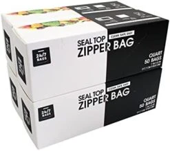 Ags | Double Zipper Storage Bags, Gallon Size, 200 Count (4 Packs Of 50) -Peugeot Shop 41gqYqvQm1L. AC