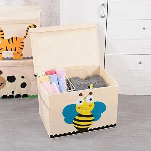 Foldable Storage Box Large Cartoon Oxford Cloth With Lid Foldable Storage Box Container Basket Cube Suitable For Home Bedroom Closet Office Nursery 10 Foldable Storage Box Large Cartoon Oxford Cloth With Lid Foldable Storage Box Container Basket Cube Suitable For Home Bedroom Closet Office Nursery - Image 10