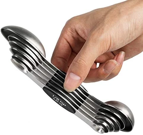 Magnetic Measuring Spoons Set Dual Sided Stainless Steel Set Of 7 Stackable Magnetic Teaspoon Tablespoon For Measuring Dry And Liquid Ingredients (Color) 1 Magnetic Measuring Spoons Set Dual Sided Stainless Steel Set Of 7 Stackable Magnetic Teaspoon Tablespoon For Measuring Dry And Liquid Ingredients (Color)