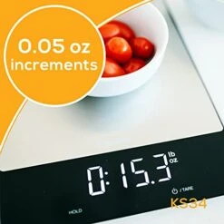 Beurer KS34 Digital Kitchen Scale - Precise Scale For Food Ounces And Grams, 33lbs Capacity, XL Weighing Platform For Meal Prep, Magic Display, Tare Function - Batteries Included - Black Glass 11 Beurer KS34 Digital Kitchen Scale - Precise Scale For Food Ounces And Grams, 33lbs Capacity, XL Weighing Platform For Meal Prep, Magic Display, Tare Function - Batteries Included - Black Glass -Peugeot Shop 41h3LtrejLL