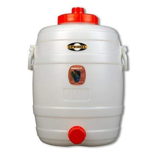 Speidel Plastic Fermenter-30L (7.9 Gal), 30L, White 1 Speidel Plastic Fermenter-30L (7.9 Gal), 30L, White