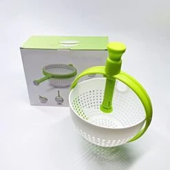 Salad Spinner, Manual Lettuce Washer And Dryer Pasta And Fries Spinner With Rotary Handle Quick And Easy Multi Use Lettuce Spinner For Fruit Vegetable Pasta Rotating Drain 9 Salad Spinner, Manual Lettuce Washer And Dryer Pasta And Fries Spinner With Rotary Handle Quick And Easy Multi Use Lettuce Spinner For Fruit Vegetable Pasta Rotating Drain -Peugeot Shop 41h60Pd1kZL
