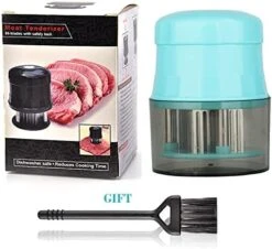 Eat Tenderizer Tool, 56 Needles Stainless Steel Tenderizer For Tenderizing Steak Beef Fish And Poultry, Black -Peugeot Shop 41h6gfp80S. AC