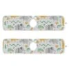 Kcldeci 2 Pack Faucet Mat Splash Guard For Kitchen Sink,Cute African Zoo 23x5 Inch Faucet Handle Drip Catcher Tray Absorbent Mat Fast Dry Mat For Kitchen, Bathroom
