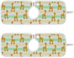 Kcldeci 2 Pack Faucet Mat Splash Guard For Kitchen Sink,Giraffes Safari Stripes 14x5 Inch Faucet Handle Drip Catcher Tray Absorbent Mat Fast Dry Mat For Kitchen, Bathroom 17 Kcldeci 2 Pack Faucet Mat Splash Guard For Kitchen Sink,Giraffes Safari Stripes 14x5 Inch Faucet Handle Drip Catcher Tray Absorbent Mat Fast Dry Mat For Kitchen, Bathroom -Peugeot Shop 41h825g7HCL. AC