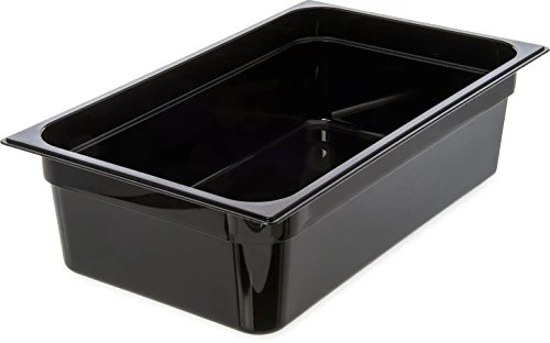Carlisle FoodService Products 3086003 StorPlus High Heat Food Pan, 2.5" Deep, Third Size, Black, 1/3 Size (Pack Of 6) 7 Carlisle FoodService Products 3086003 StorPlus High Heat Food Pan, 2.5" Deep, Third Size, Black, 1/3 Size (Pack Of 6) - Image 7