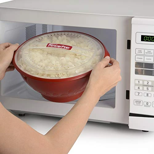 Presto PowerPop Microwave Popcorn Popper, 3Qt, Red 2 Presto PowerPop Microwave Popcorn Popper, 3Qt, Red - Image 2