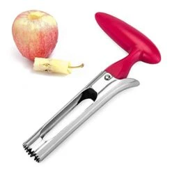 Apple Corer - ENLOY Stainless Steel Core Remover With Ergonomic Non-Slip Handles And Stainless Steel Blade, Apple Corer Remover For Pear Even Cupcakes