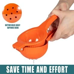 Manual Juicer Lemon Lime Juicer, Metal Juicer Citrus Squeezer, Professional Manual Juicer Kitchen Tool (Orange) -Peugeot Shop 41hsJ2n3DvS