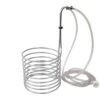 NY Brew Supply - 43237-2 Stainless Steel Wort Chiller, 1/4" X 20', Sage/Silver