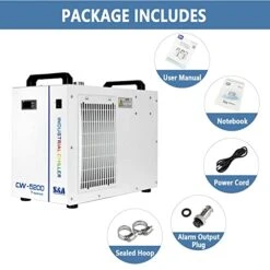 7L Industrial Water Chiller CW-5200DH 0.9HP 3.43gpm Water Cooling System For 60W 70W 80W 90W 100W 120W 130W 150W CO2 Laser Engraving & Cutting Machines, Cools 5699 BTU/Hour 14 7L Industrial Water Chiller CW-5200DH 0.9HP 3.43gpm Water Cooling System For 60W 70W 80W 90W 100W 120W 130W 150W CO2 Laser Engraving & Cutting Machines, Cools 5699 BTU/Hour -Peugeot Shop 41hx17H3eRL