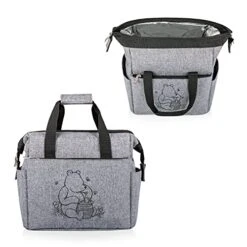 Brand On The Go Soft Cooler Box-Insulated Lunch Bag, 10 X 6 X 10.5, Winnie The Pooh - Heathered Gray -Peugeot Shop 41hyrLUqw7L
