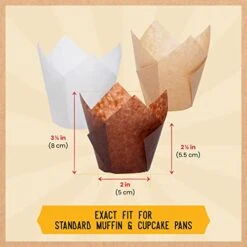 ’s Signature Tulip Baking Paper Cupcake & Muffin Liners Pack Of 150 | Grease Resistant Wrappers – Will Not Curl Or Burn – Comes In Convenient Packaging 8 ’s Signature Tulip Baking Paper Cupcake & Muffin Liners Pack Of 150 | Grease Resistant Wrappers – Will Not Curl Or Burn – Comes In Convenient Packaging -Peugeot Shop 41i1oeWWrkL