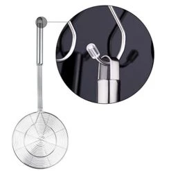 Pider Strainer Skimmer, Swify Stainless Steel Asian Strainer Ladle Frying Spoon With Handle For Kitchen Deep Fryer, Pasta, Spaghetti, Noodle, 5.5 Inch -Peugeot Shop 41iAVjlkayL