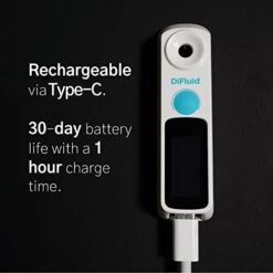 DiFluid Digital Brix Refractometer 0-32% Range Brix Meter, ±0.1% Precision, 0.05% Resolution, Refractive Index, Waterproof, Rechargeable, Portable -Peugeot Shop 41iEpYbw66L