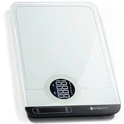 Food Kitchen Scale, Digital Grams And Oz For Cooking, Baking, Weight Loss, Meal Prep, Shipping, And Dieting, 11lb/5kg, White