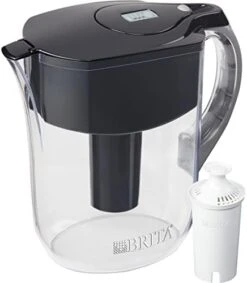 Brita Large Water Filter Pitcher For Tap And Drinking Water With SmartLight Filter Change Indicator + 1 Standard Filter, Lasts 2 Months, 10-Cup Capacity, Black 21 Brita Large Water Filter Pitcher For Tap And Drinking Water With SmartLight Filter Change Indicator + 1 Standard Filter, Lasts 2 Months, 10-Cup Capacity, Black -Peugeot Shop 41iNL 6ihWL. AC