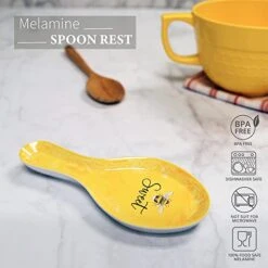 Up Ware Melamine Spoon Rest Spoon Holder Kitchen Utensil Holders 9.625 Inch For Kitchen Counter Dining Table (Sweet Bee) 17 Up Ware Melamine Spoon Rest Spoon Holder Kitchen Utensil Holders 9.625 Inch For Kitchen Counter Dining Table (Sweet Bee) -Peugeot Shop 41iSNB6DGKL