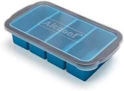 1-Cup Extra Large Freezing Tray For Soup,broth,sauce Or Butter,2 Pack Ice Cube Trays With Lid, Silicone Freezer Container Molds Soup Trays -makes Four Great Portions 1cup Cube(2 PACK, Blue) 13 1-Cup Extra Large Freezing Tray For Soup,broth,sauce Or Butter,2 Pack Ice Cube Trays With Lid, Silicone Freezer Container Molds Soup Trays -makes Four Great Portions 1cup Cube(2 PACK, Blue) -Peugeot Shop 41iVKGikmkL. AC