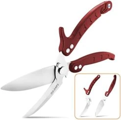Kitchen Shears,Stainless Steel Sharp Utility Food Scissors,Detachable As A Cleaver,Multipurpose Heavy Duty Spring Loaded Kitchen Scissors With Serrated Edge For Chicken,Poultry,Fish,Herbs,Nuts 13 Kitchen Shears,Stainless Steel Sharp Utility Food Scissors,Detachable As A Cleaver,Multipurpose Heavy Duty Spring Loaded Kitchen Scissors With Serrated Edge For Chicken,Poultry,Fish,Herbs,Nuts -Peugeot Shop 41iWxjVjmcL. AC