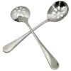 2-Pack Soup Slotted Serving Spoon 7.7-inch Stainless Steel Colander Spoon For Buffet, Dinner, Restaurants, Kichen (Slotted Spoon)