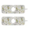 Kcldeci 2 Pack Faucet Mat Splash Guard For Kitchen Sink,Cute Giraffe With Bicycle 14x5 Inch Faucet Handle Drip Catcher Tray Absorbent Mat Fast Dry Mat For Kitchen, Bathroom