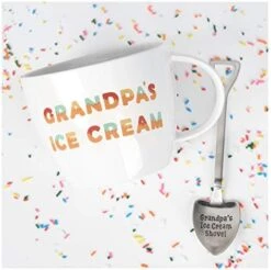 On Caffeine Gifts For Papa – Papa’s Ice Cream Bowl And Engraved Spoon Papa’s Ice Cream Shovel – Ideal Father’s Day Gift, Christmas Gift Or Birthday Gift (Papa) -Peugeot Shop 41ih9oxkc1L. AC